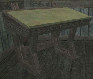 Table élégante en os Tier 2 Bureau bois d'os 60SP 18