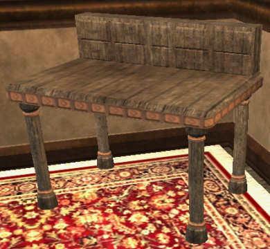 Table charmante en os Tier 2 Bureau bois d'os 60SP 16