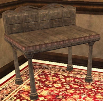 Table séduisante en os Tier 2 Bureau bois d'os 60SP 16