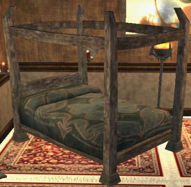 Très grand lit à baldaquin en églantier Tier 4 Literie 35SP 31