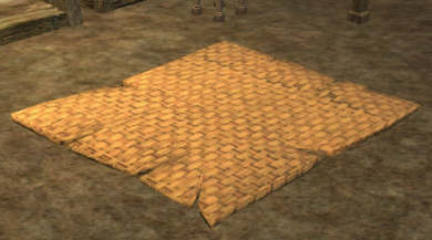 Worn straw mat Tier 6 Tapis 75SP 53