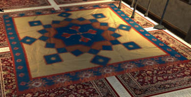 Carpette matelassée carrée Tier 6 Tapis Maj Dul 75SP 55