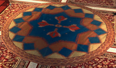 Carpette matelassée arrondie Tier 6 Tapis Maj Dul 75SP 55