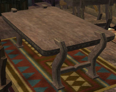 Grande table ornée en frêne Tier 3 Table 30SP 28