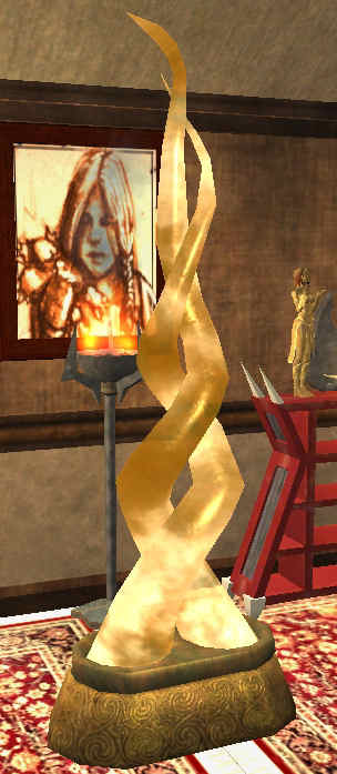 Grande sculpture entrelacée en azurite Tier 7 Statue 100SP 63
