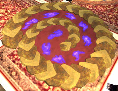 Carpette en cuir à cornes Tier 7 Tapis 100SP 67