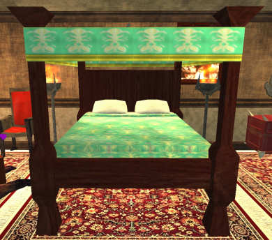 Lit de reine en boidefer doré Tier 6 Literie bois de fer 700SP 59