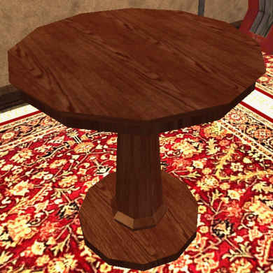 Table ronde ornée en boidefer Tier 6 Table bois de fer 700SP 56