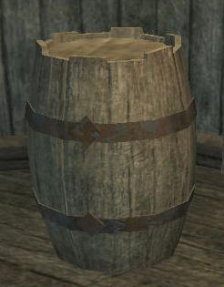 Grand tonneau qeynosian en bois PNJ Cuisine 3SP 0