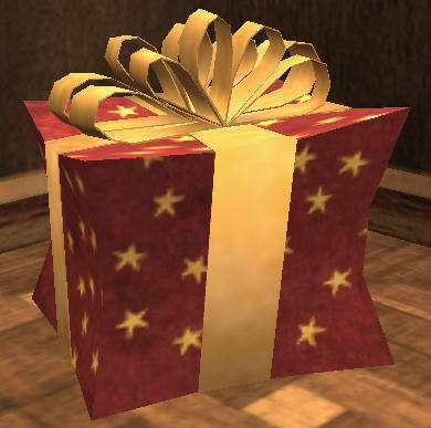 Red and gold decorative Frostfell gift box Event Frostfell Frostfell 20SP 0