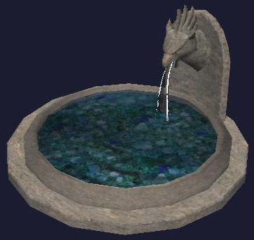 Fontaine ronde au griffon en acrylia Tier 7 Fontaine acrylia 900SP 60