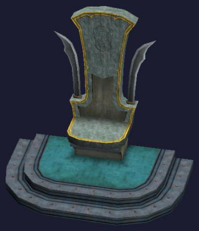 Trône en incarnadine Tier 8 Chaise incarnadine 1100SP 70