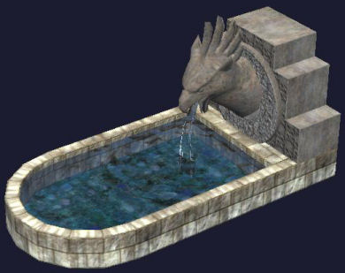Fontaine au griffon en acrylia Tier 7 Fontaine acrylia 900SP 66