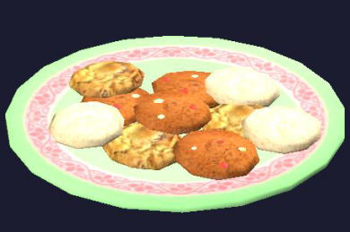 Une assiette de biscuits aux pépites de Blancmanteau Event Frostfell Frostfell 0SP 0