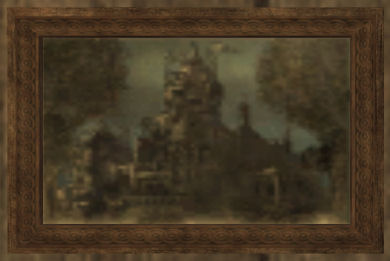 Oil painting of a castle Tier 5 Tableau 300SP 45