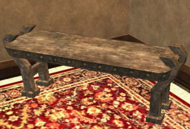 Banc de la milice en os Tier 2 Chaise bois d'os 60SP 12